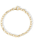 10K "Flora" Oval Link Bracelet - Peridot Fine Jewelry - Zahava