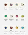 10K Gold "1960s Calendar" Customizable Pendant - Peridot Fine Jewelry - Zahava