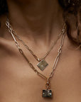 10K Gold "1960s Calendar" Double Sided Customizable Pendant - Peridot Fine Jewelry - Zahava