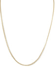 10K Gold "Baby Curb" Chain Necklace - 16" - Peridot Fine Jewelry - Zahava