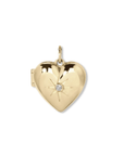 10K Gold Customizable "Lilou" Heart Shaped Locket - Peridot Fine Jewelry - Zahava