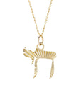 10K Gold Mini "To Life" Sunbeam Charm - Peridot Fine Jewelry - Zahava