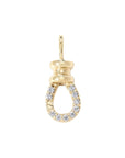 10K Gold Swivel with Pave Diamonds - Peridot Fine Jewelry - Zahava