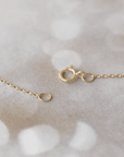 14K "Claw - Set" Upside - Down Teardrop Rose - Cut Ruby Necklace with Pave Diamond Details - Peridot Fine Jewelry - Celine Daoust