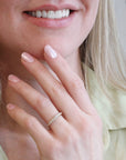 14K Gold "Bali" Graduated Diamond Ring - Peridot Fine Jewelry - ILA - jewelry and settings