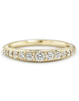 14K Gold "Bali" Graduated Diamond Ring - Peridot Fine Jewelry - ILA - jewelry and settings