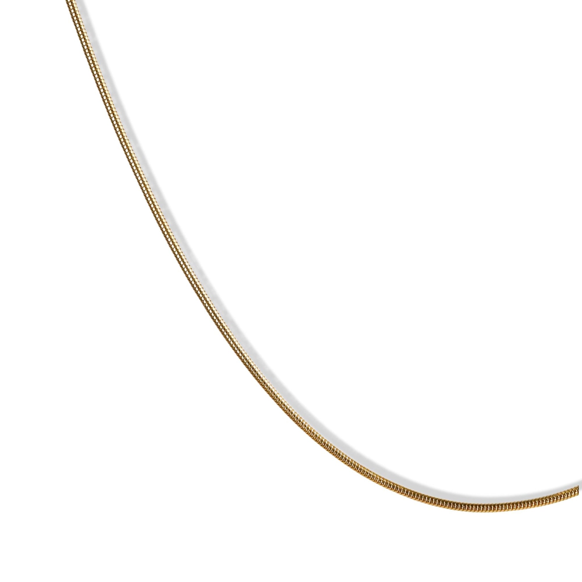 14K Gold Fine 1.2mm Snake Chain in 18" - Peridot Fine Jewelry - Rosanne Pugliese