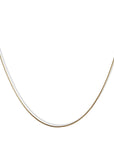 14K Gold Fine 1.2mm Snake Chain in 18" - Peridot Fine Jewelry - Rosanne Pugliese