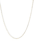 14K Gold Fine "Paperclip" Chain With Lobster Clasp - Peridot Fine Jewelry - Petra Class