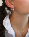 14K Gold & Lab Grown Round Brilliant Cut Diamond "Branch" Earrings