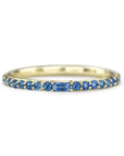 14K Gold "Manava" Blue Sapphire Ring - Peridot Fine Jewelry - ILA - jewelry and settings