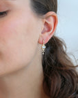 14K Gold Marquise Moonstone and Diamond "Fringe" Earrings - Peridot Fine Jewelry - Celine Daoust