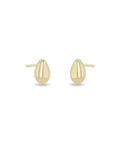 14K Gold Puffed Teardrop Stud Earrings - Peridot Fine Jewelry - Zoe Chicco