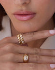 14K Gold "San Marco" Eternity Ring - Peridot Fine Jewelry - Zoe Chicco