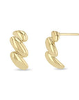 14K Gold "San Marco" Half Huggie Hoop Earrings - Peridot Fine Jewelry - Zoe Chicco
