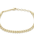 14K Gold Small Panther Chain Bracelet - Peridot Fine Jewelry - Zoe Chicco