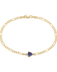 14K Gold Trillion Tanzanite Bracelet & Diamond Detail - Peridot Fine Jewelry - Zahava