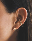 14K Small "Apse" Huggie Hoop Earrings - Peridot Fine Jewelry - Gabriela Artigas