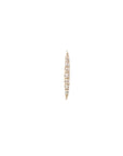 14K Small "Sunbeam" Stud Earring with Pave Diamonds - Peridot Fine Jewelry - Celine Daoust