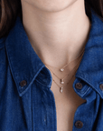 14K Upside Down Pear - Shaped Diamond Pendant Necklace - Peridot Fine Jewelry - Zoe Chicco