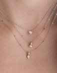 14K Upside Down Pear - Shaped Diamond Pendant Necklace - Peridot Fine Jewelry - Zoe Chicco