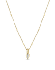 14K Upside Down Pear - Shaped Diamond Pendant Necklace - Peridot Fine Jewelry - Zoe Chicco