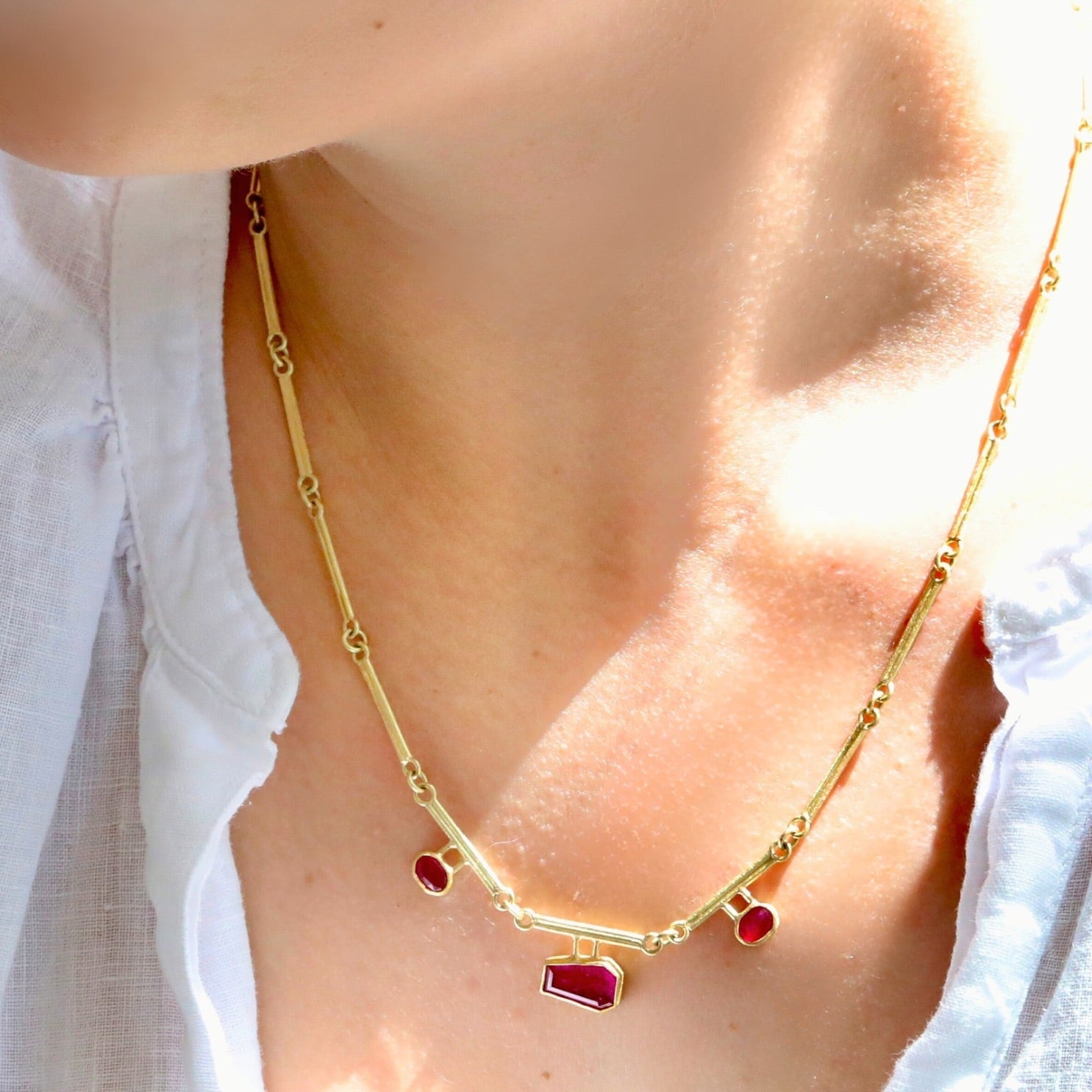 OX JEWELRY High-end 2WAY Bar Necklace（OX再び！高額転売され
