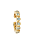 18K Bezel-Set Blue Topaz "Bubble" Ear Cuff - Peridot Fine Jewelry - Renna