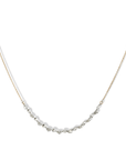 18K Drilled In - Line Pear Shaped Diamond Necklace - Peridot Fine Jewelry - TAP by Todd Pownell