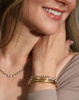 18K "Envoy Riviera" Tennis-Style Diamond Necklace - Peridot Fine Jewelry - Jade Trau