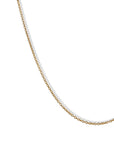 18K Gold 1.3mm Fine Cable Chain in 18" - Peridot Fine Jewelry - Ali Dumont