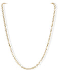 18K Gold "Airy" Cable Chain in 18" - Peridot Fine Jewelry - Caroline Ellen