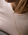 18K Gold "Anchor" Link Chain - Peridot Fine Jewelry - Jade Trau