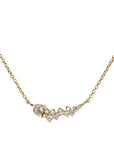 18K Gold and Inverted Diamond Cluster Necklace - Peridot Fine Jewelry - TAP by Todd Pownell