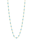 18K Gold and Turquoise Resin Beaded "Classic" Necklace - Peridot Fine Jewelry - Gigi Clozeau