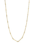18K Gold Bar Chain Necklace - Peridot Fine Jewelry - Petra Class