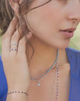 18K Gold & Blue Resin "Classic" Bracelet - Peridot Fine Jewelry - Gigi Clozeau