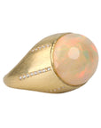 18K Gold Ethiopian Opal and Diamond "Ray" Ring - Peridot Fine Jewelry - Kothari