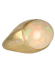 18K Gold Ethiopian Opal and Diamond "Ray" Ring - Peridot Fine Jewelry - Kothari