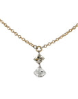 18K Gold Free - Set Square and Fan Shaped Diamond Necklace - Peridot Fine Jewelry - TAP by Todd Pownell