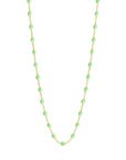 18K Gold & Green "Anis" Resin Beaded "Classic" Necklace - Peridot Fine Jewelry - Gigi Clozeau