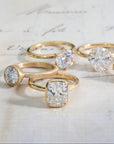 18K Gold "Haley" Ring Mount - Peridot Fine Jewelry - Anne Sportun