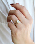 18K Gold "Haley" Ring Mount - Peridot Fine Jewelry - Anne Sportun
