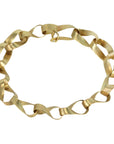 18K Gold Handmade Small "Mobius" Link Bracelet - Peridot Fine Jewelry - Petra Class