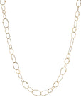 18K Gold Handmade Varied Oval Link Chain - Peridot Fine Jewelry - Petra Class