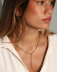 18K Gold Knife Edge Oval Link Chain Necklace - Peridot Fine Jewelry - Lizzie Mandler