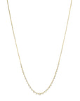18K Gold Large "Penelope" Diamond Tennis - Style Necklace - Peridot Fine Jewelry - Jade Trau