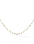 18K Gold Large "Penelope" Diamond Tennis - Style Necklace - Peridot Fine Jewelry - Jade Trau