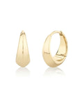 18K Gold Medium "Crescent" Hoop Earrings - Peridot Fine Jewelry - Lizzie Mandler