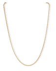 18K Gold Medium Weight Cable Chain in 18" - Peridot Fine Jewelry - Caroline Ellen